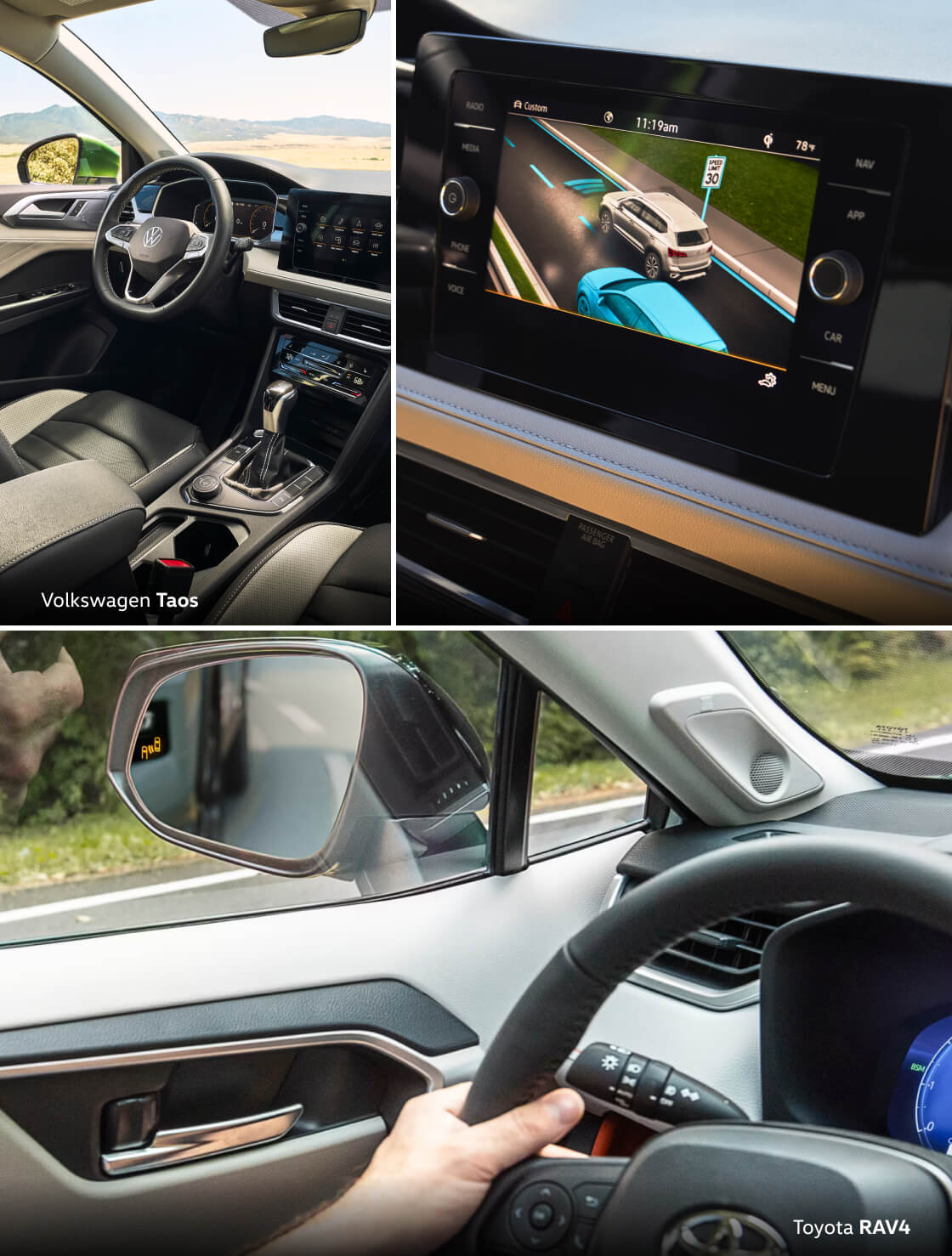 VW Taos vs. Toyota RAV4 Trim Levels